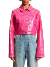 Load image into Gallery viewer, Saks Potts cropped croc jakki (M)