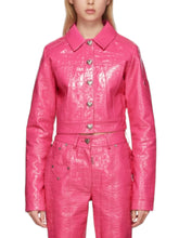 Load image into Gallery viewer, Saks Potts cropped croc jakki (M)