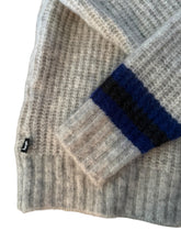 Load image into Gallery viewer, Stüssy mohair tennis prjónapeysa (S)