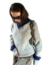 Load image into Gallery viewer, Stüssy mohair tennis prjónapeysa (S)
