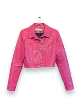 Load image into Gallery viewer, Saks Potts cropped croc jakki (M)