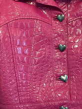 Load image into Gallery viewer, Saks Potts cropped croc jakki (M)