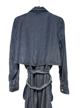 Load image into Gallery viewer, Twist &amp; Tango denim trench coat (L)
