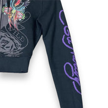 Load image into Gallery viewer, Ed Hardy vintage cropped hoodie (XS)
