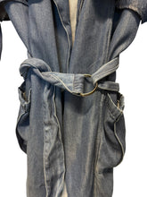 Load image into Gallery viewer, Twist &amp; Tango denim trench coat (L)
