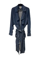 Load image into Gallery viewer, Twist &amp; Tango denim trench coat (L)
