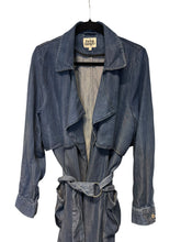 Load image into Gallery viewer, Twist &amp; Tango denim trench coat (L)
