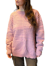 Load image into Gallery viewer, Bahns bleik alpaca merino peysa (M)
