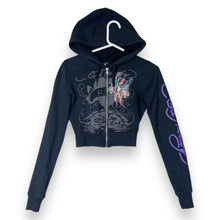 Load image into Gallery viewer, Ed Hardy vintage cropped hoodie (XS)
