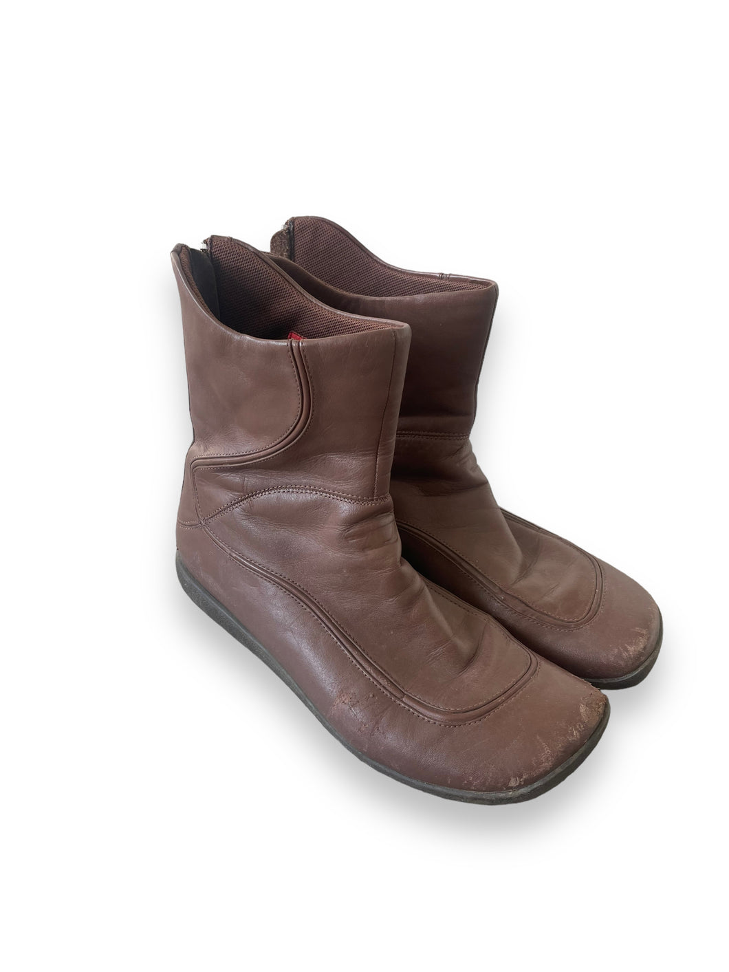 Diesel Leather Camel Boots