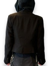 Load image into Gallery viewer, Ann Demeulemeester ullar silki cropped blazer (36)
