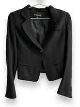 Load image into Gallery viewer, Ann Demeulemeester ullar silki cropped blazer (36)
