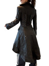 Load image into Gallery viewer, Vintage leður kápa (S)
