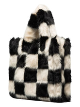Load image into Gallery viewer, Stand Studio faux fur Lolita tote bag

