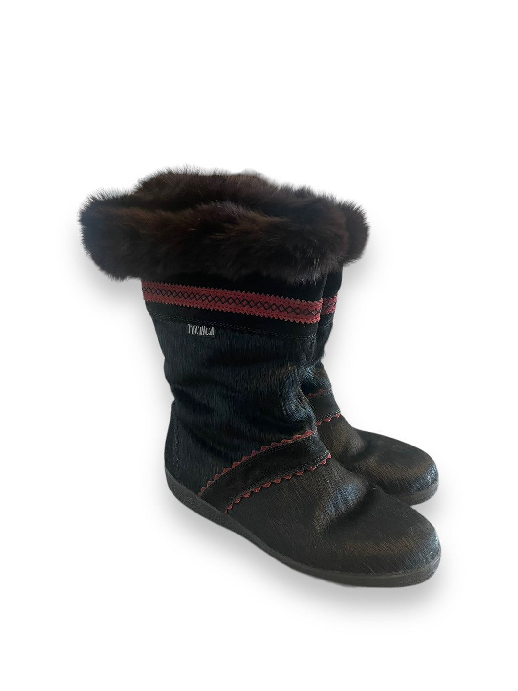 Tecnica Italian vintage fur boots (39)