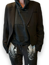 Load image into Gallery viewer, Ann Demeulemeester ullar silki cropped blazer (36)
