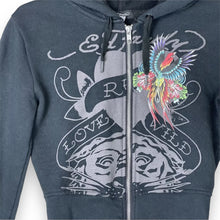 Load image into Gallery viewer, Ed Hardy vintage cropped hoodie (XS)
