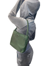 Load image into Gallery viewer, Prada nylon army green shoulder bag
