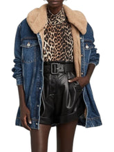 Load image into Gallery viewer, Ganni Teddy Denim Oversized Jacket (L)
